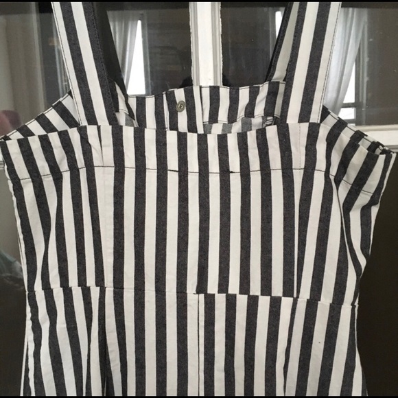 Striped Button Front Midi Dress - Picture 3 of 4